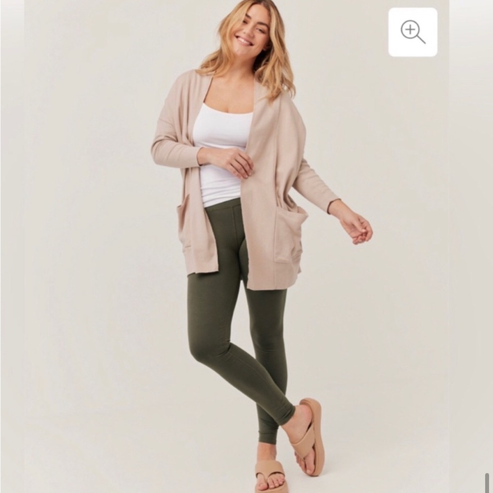 Pact Organic Olive Grape Leaf Green PureFit Leggings